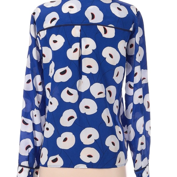 Olivia Palermo Chelsea28 silk  blouse size small - Picture 2 of 12